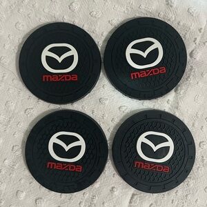 New Mazda Car Rubber Cup Coasters Set of 4
